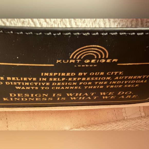 Kurt Geiger Multi Color Striped Southbank Tote Bag and dust bag - Picture 5 of 9